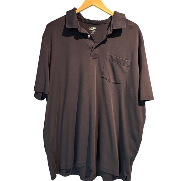 Lands End Men's Navy Polo Size XXLT Knit Comfy Business Casual Office Work - Picture 1 of 7